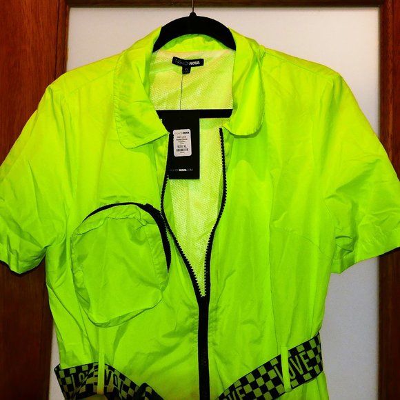 Fashion Nova With Love Belted Lime Dress sz XL NWT - Picture 14 of 16